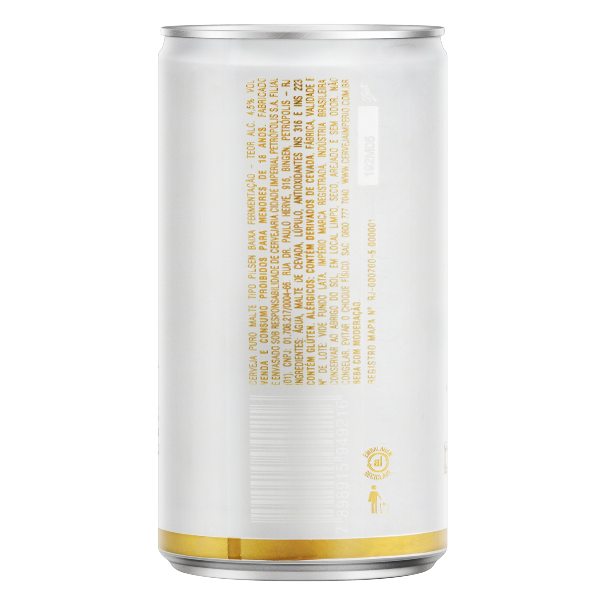 Cerveja Pilsen Puro Malte Império Lata 269ml