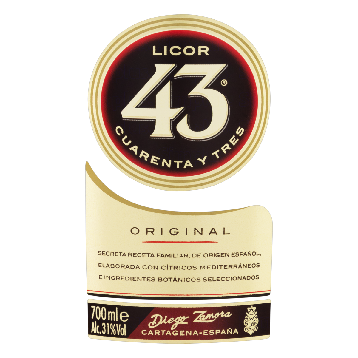 Licor Creme Original 43 Garrafa 700ml