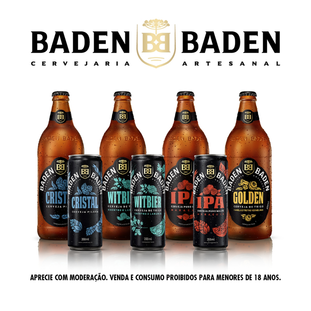 Cerveja IPA Puro Malte Maracujá Baden Baden Lata 350ml