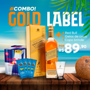 Combo Gold Label + Red Bull + Brinde
