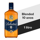 Whisky Escocês Blended 10 Anos Ballantine's Garrafa 1l