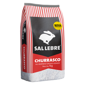 Sal Marinho Grosso para Churrasco Lebre Pacote 1kg
