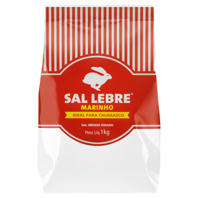 Sal Marinho Grosso para Churrasco Lebre Pacote 1kg