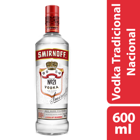 Vodka Destilada Smirnoff Garrafa 600ml