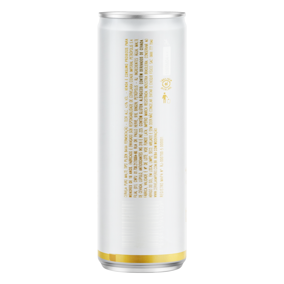 Cerveja Pilsen Puro Malte Império Lata 350ml