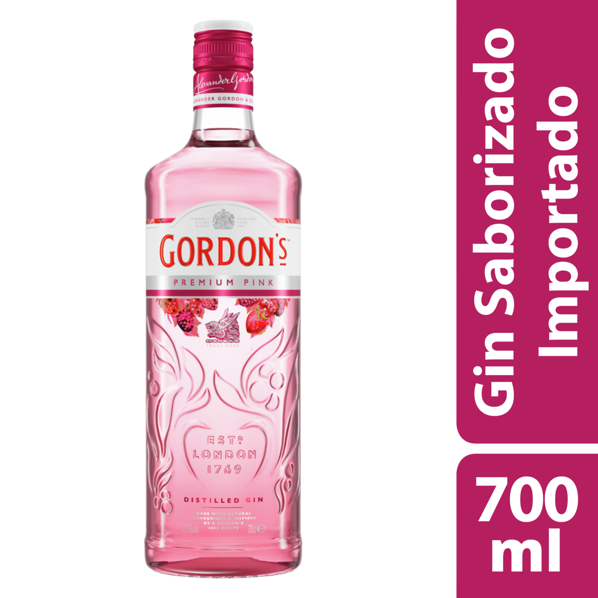Gin Pink Gordons Premium Garrafa 700ml