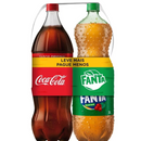 Kit Refrigerante Coca-Cola Original + Fanta Guaraná 2l Cada Leve Mais Pague Menos