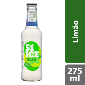 Bebida Mista Alcoólica Gaseificada Limão 51 Ice Garrafa 275ml