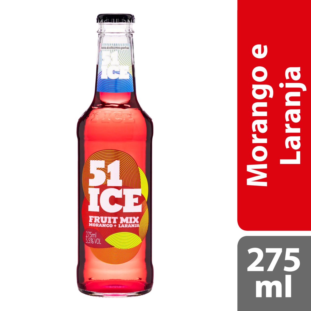 Bebida Mista Alcoólica Fruit Mix 51 Ice Garrafa 275ml