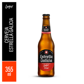 Cerveja Lager Puro Malte Estrella Galicia Garrafa 355ml