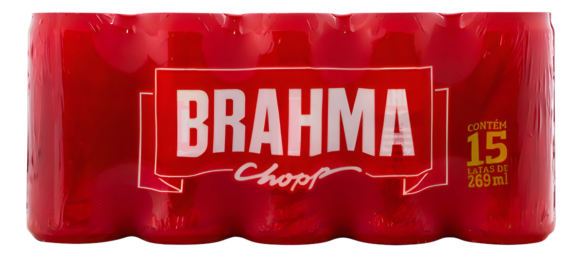 Cerveja Brahma Chopp Lager Lata 269ml Kit 15 Unidades Brasil
